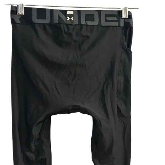 Under Armour Men's HeatGear Compression Leggings Black Size M - Picture 2 of 11